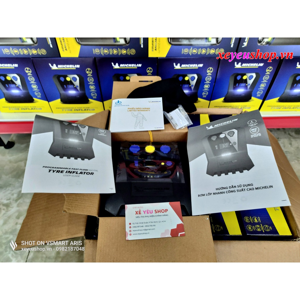 Bơm lốp khẩn cấp ôtô 12V Michelin 12266