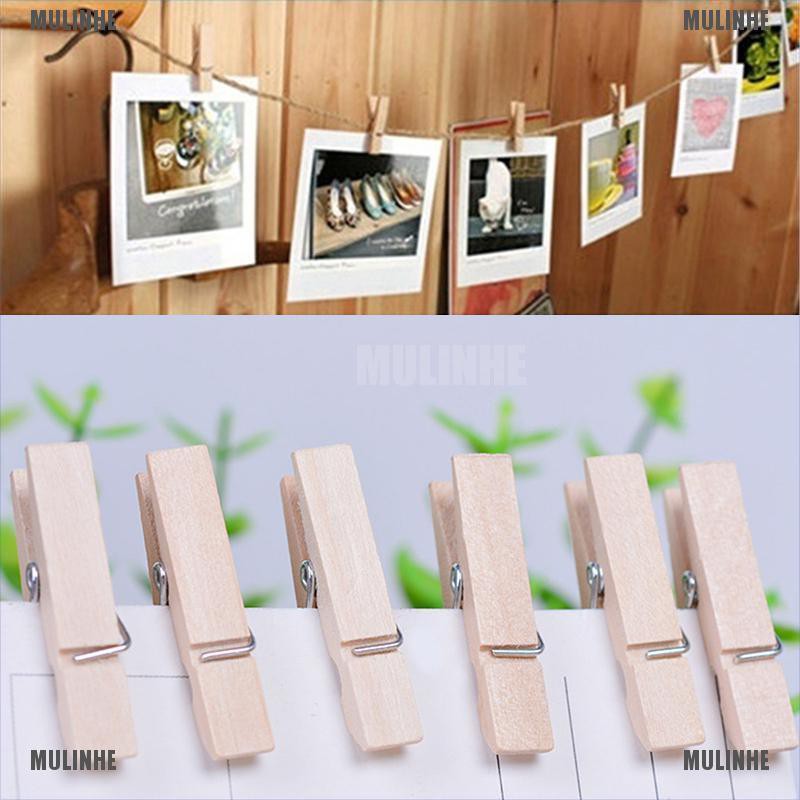 Kẹp Ảnh Bằng Gỗ Tự Nhiên 50x25MM