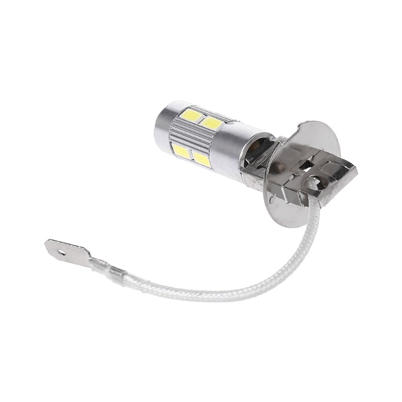 Bóng Đèn LED H3 10 Bóng 5630 SMD Ánh Sáng Trắng Chống Sương Mù Cho Đuôi Xe Hơi