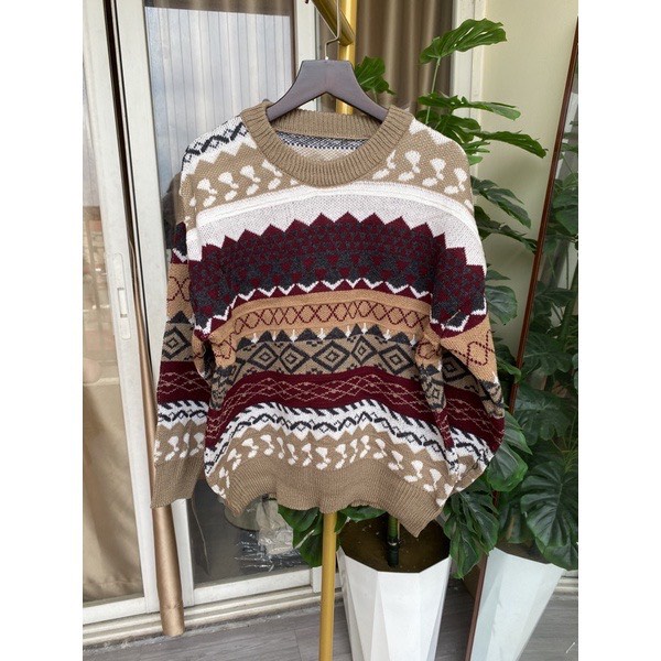 Áo len nữ, áo thổ cẩm len chất bao đẹp hàng cao cấp loại 1 mặc rất ấm form chuẩn dùng mix chân váy hay jean đều xinh | BigBuy360 - bigbuy360.vn