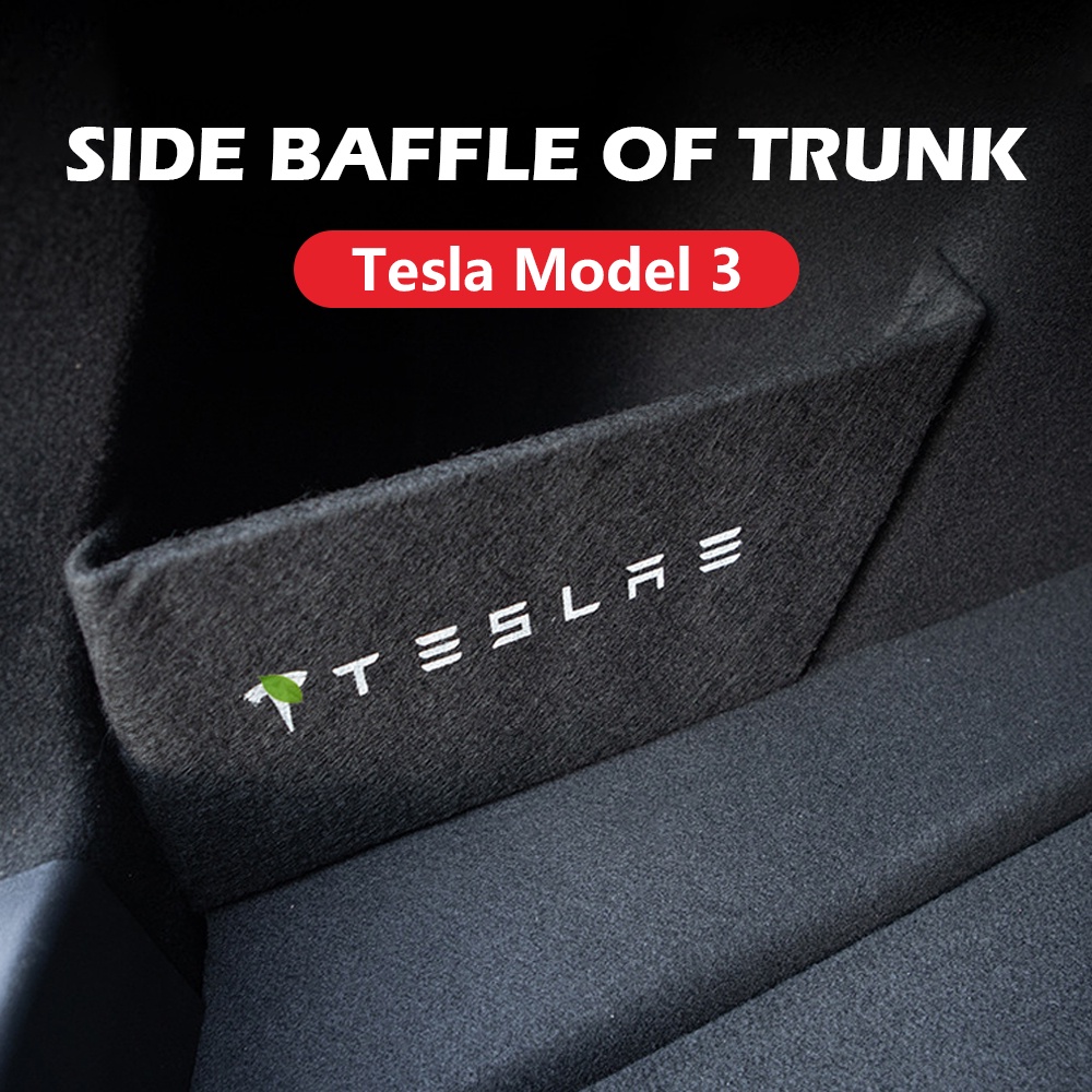 Vách Ngăn Đựng Đồ Gắn Cốp Xe Hơi Tesla Model 3 Tiện Dụng