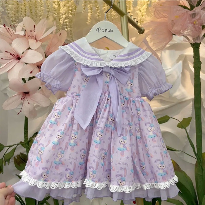 Đầm Công Chúa Lolita Thời Trang Mùa Hè Phương Tây Cho Bé Gái