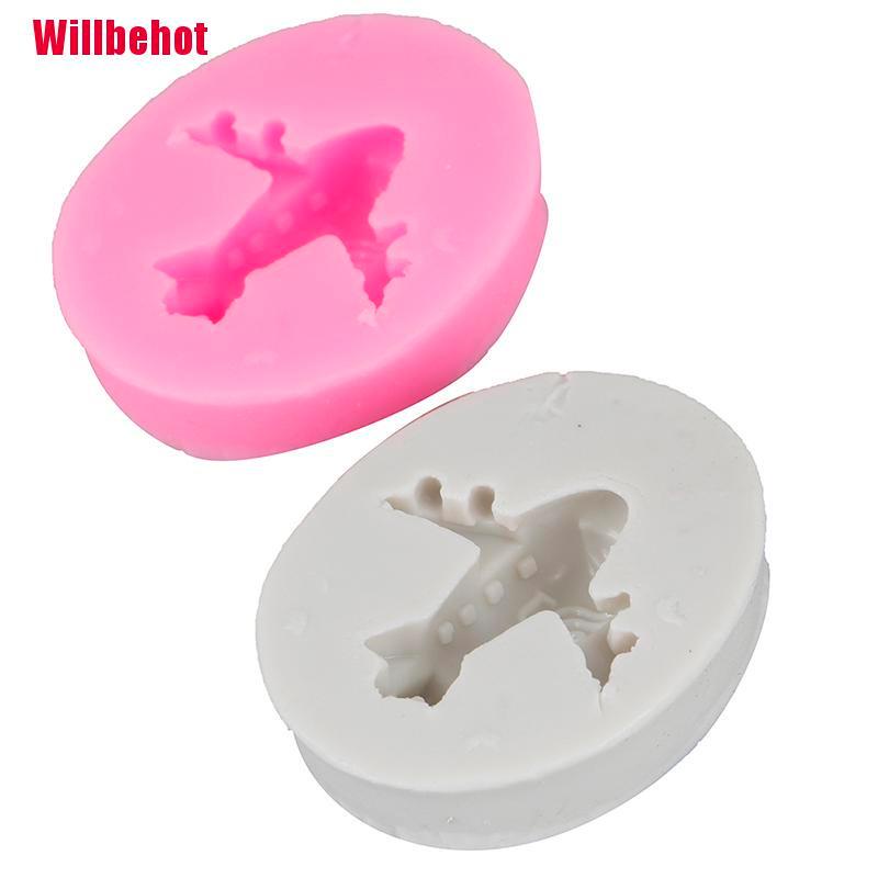 Khuôn Làm Bánh Chất Liệu Silicone Hình Máy Bay Mini
