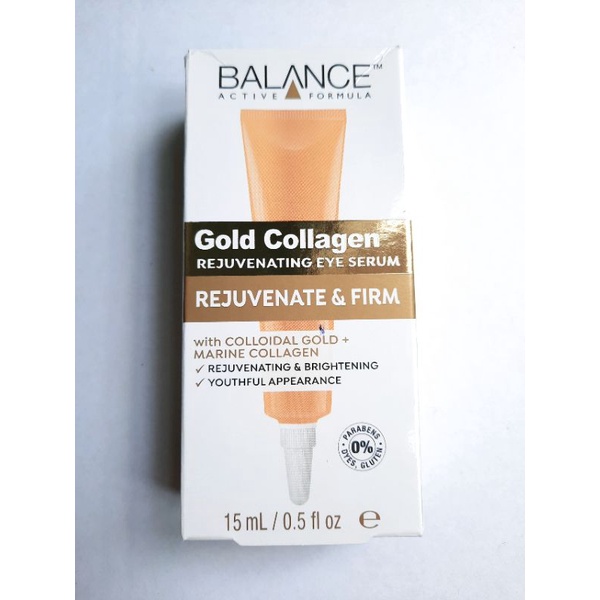 Kem Mắt Tái Tạo Và Dưỡng Da Mắt Balance Active Formula Gold Collagen Rejuvenating eye 15ml