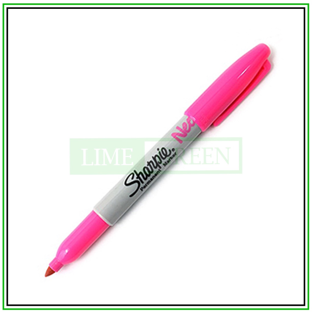 Bút phản quang dưới đèn UV & tia hồng ngoài Sharpie Neon Pink (Màu hồng)