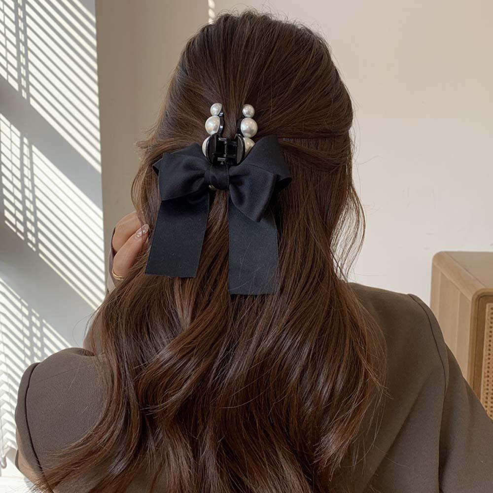 Kẹp Tóc Càng Cua Đính Nơ Đơn Giản Phong Cách Hàn Quốc WMES15H Cho Nữ