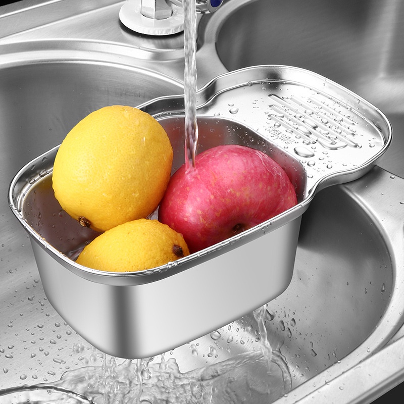 Giỏ đựng đồ dùng nhà bếp bằng thép không gỉ 304 tiện dụng