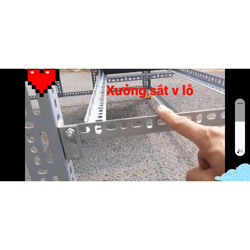 Kệ sắt v lỗ trồng rau Thông Minh 2 Tầng 6 khay  bao chắc 🥰