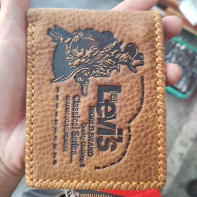 Ví da bò may tay cao cấp6