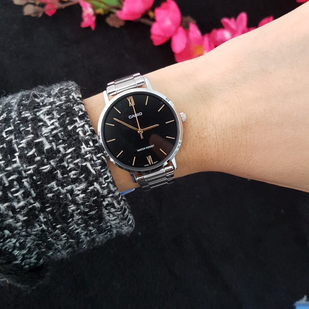 Đồng hồ nữ dây kim loại Casio Anh Khuê LTP-VT01