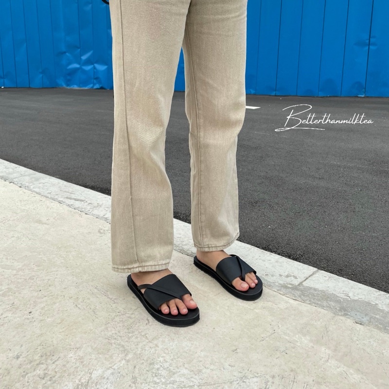 [No.43] Dép sandal xỏ ngón quai ngang basic