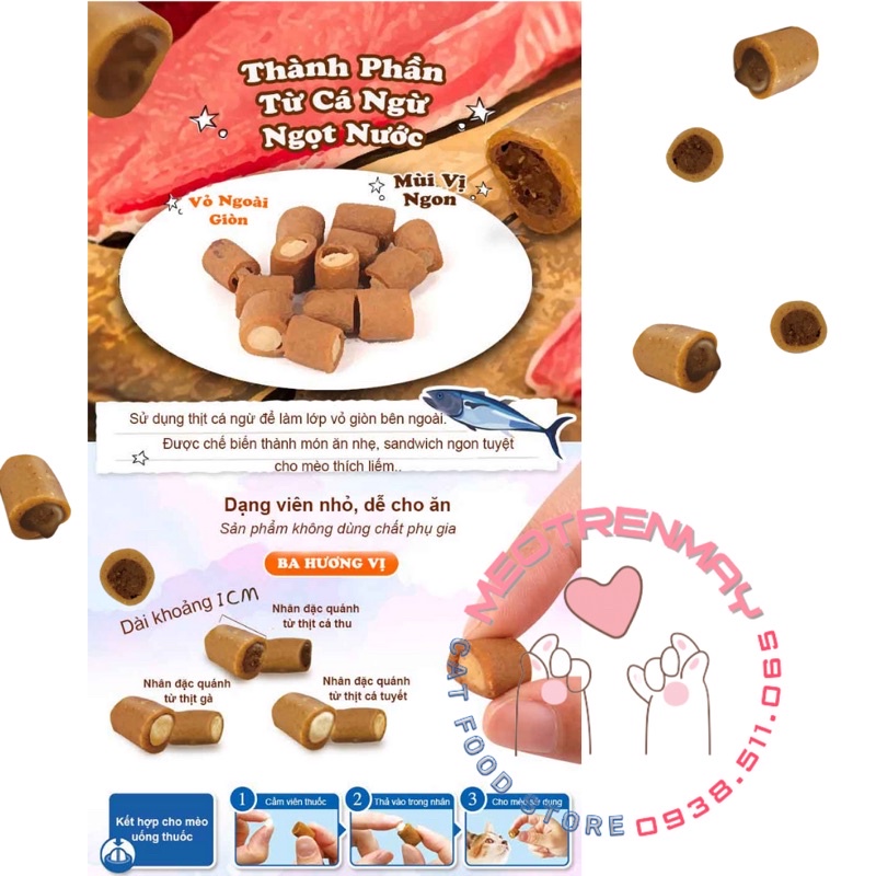 💥 Viên tiêu búi lông CATTY MAN cho mèo - gói 30gr 💥