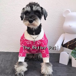 ÁO LEN GUCCl cho thú cưng (áo len cho chó mèo, có size cho pug, bull,..)
