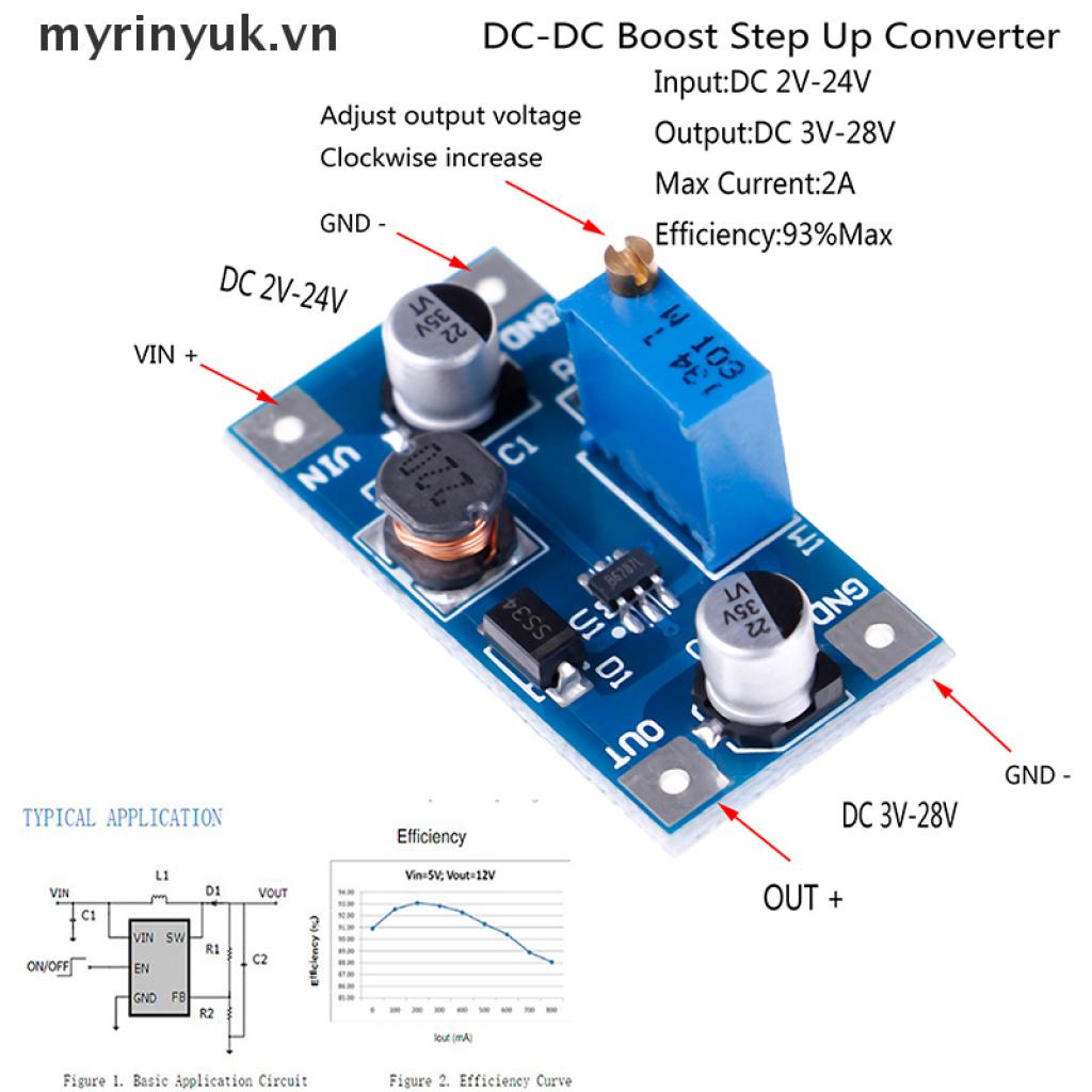 Mô Đun Tăng Áp Dc-Dc 2a Từ 2v-24v Sang 3v 5v 6v 9v 12v 19v | BigBuy360 - bigbuy360.vn