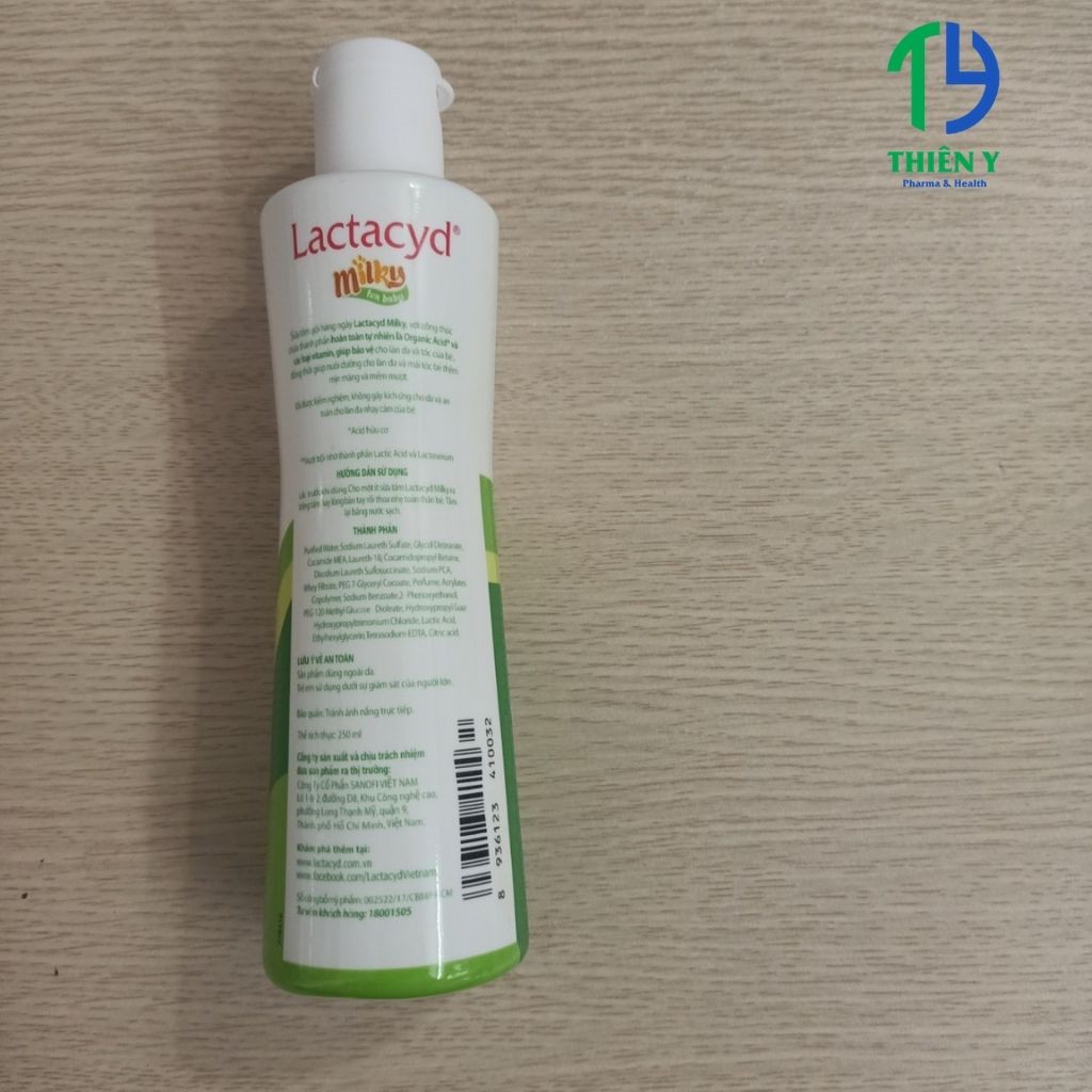 Sữa tắm Lactacyd 250ml và 500ml, Sữa Tắm Lactacyd Milky 500ml, Chống Rôm Sảy Cho Bé Hiệu Quả - Thiên Y Pharmacy