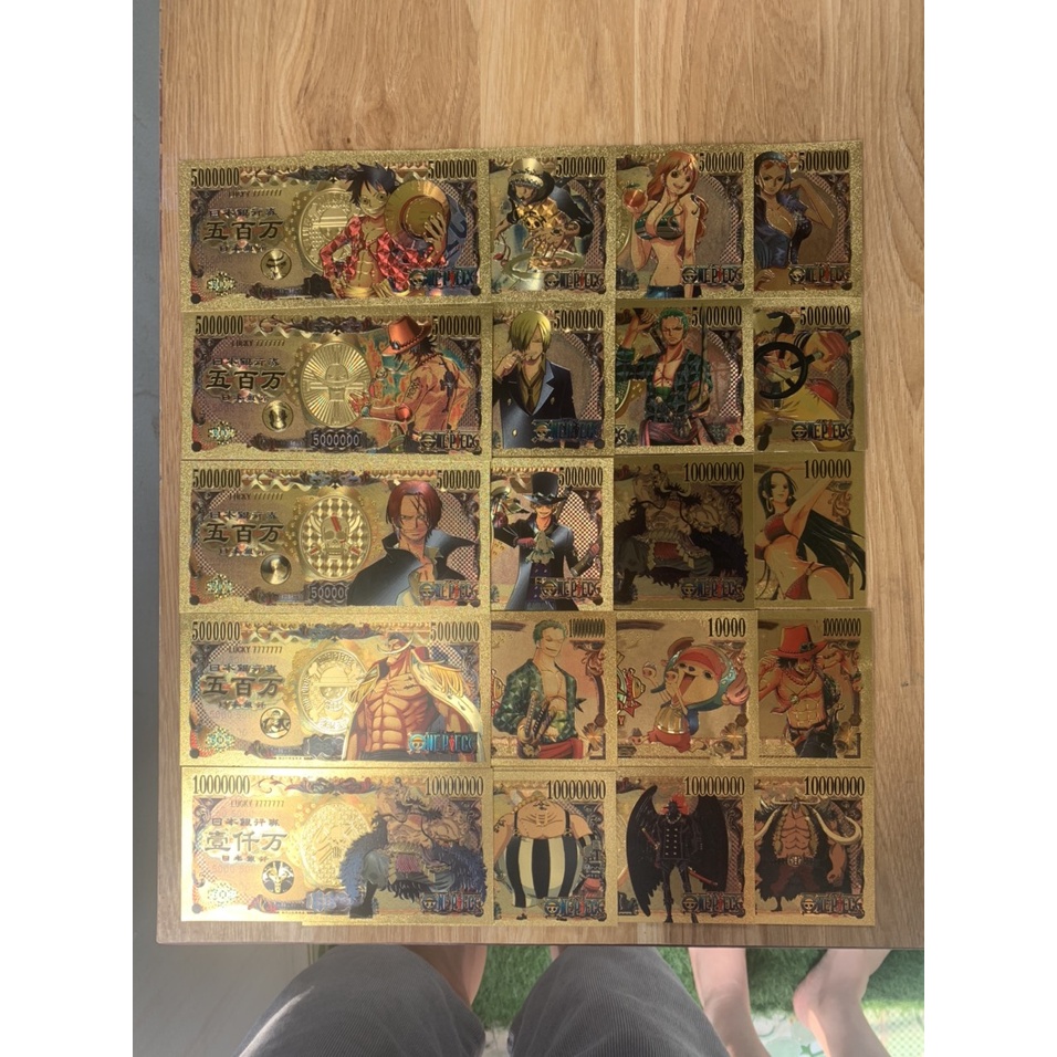 Tiền yên nhật One Piece mạ vàng