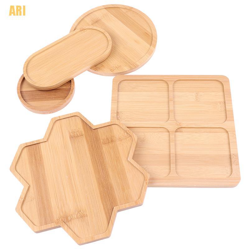 Đĩa Tre Hình Tròn / Vuông Dùng Trồng Cây Mọng Nước Tiện Dụng