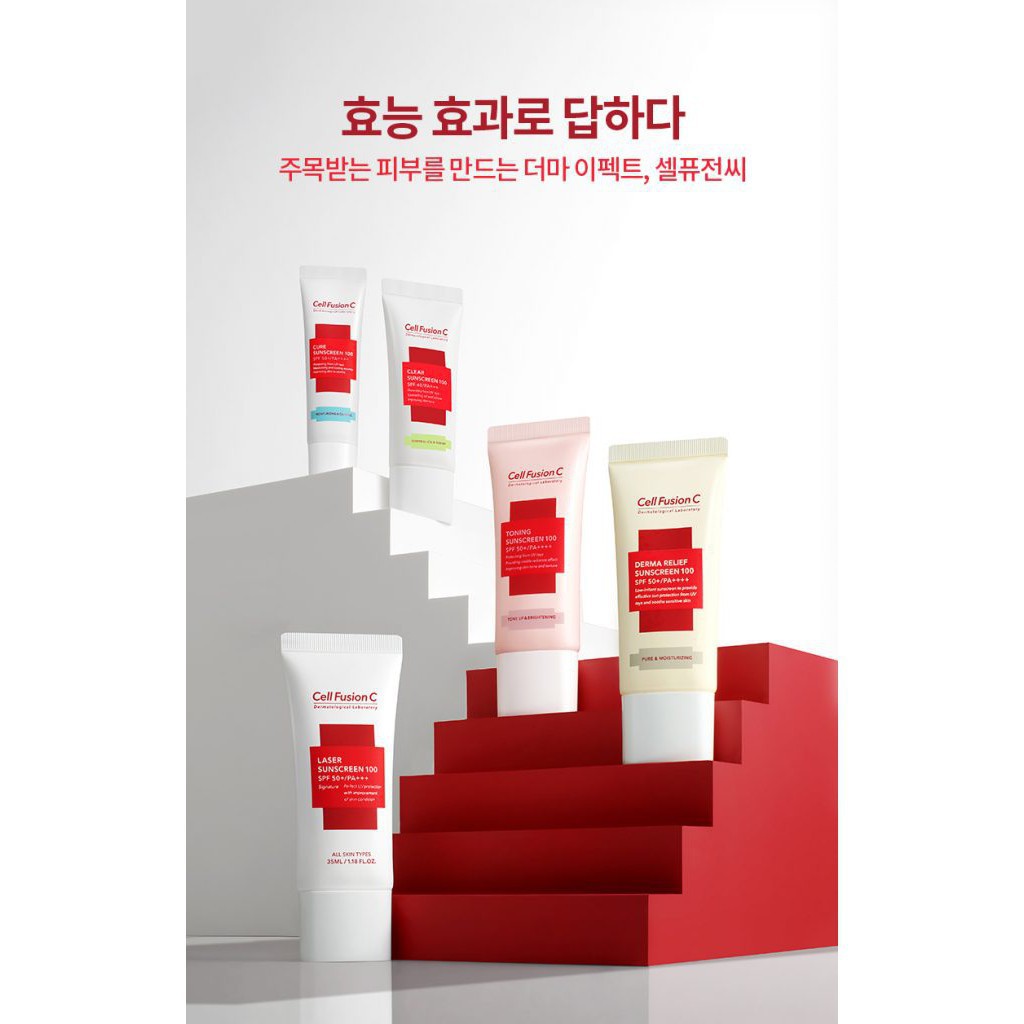 [CHÍNH HÃNG] Kem Chống Nắng Cho Mọi Loại Da Cell Fusion C Laser Sunscreen 100 SPF50+ 35ml | BigBuy360 - bigbuy360.vn