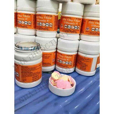 Viên kẹo ngậm sữa ong chúa vitamin C Mekophar