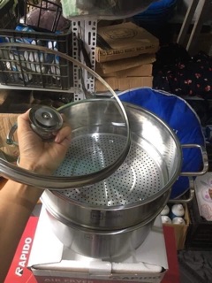Nồi hấp 2 tầng