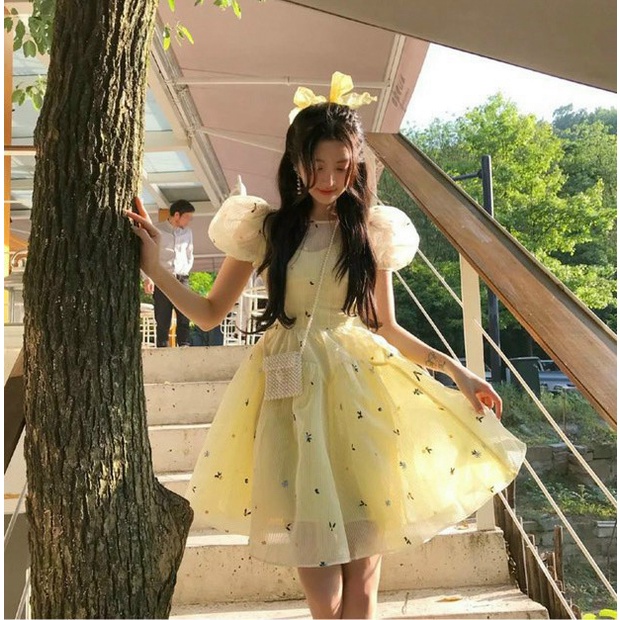 (Mẫu Mới) Đầm Xòe Van Xước Dáng Tiểu Thư Siêu Sale Cho Các Nàng UP Valentina Shop