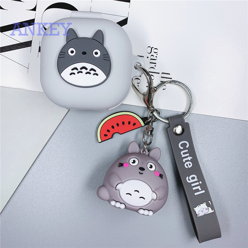 Case for Samsung Galaxy Buds Live / Buds Pro / Buds 2 / Buds2 Pro / Buds + Plus Vỏ Bảo Vệ Tai Nghe Chống Sốc Chống Nước Có Móc Treo Hình Hoạt Hình Cho