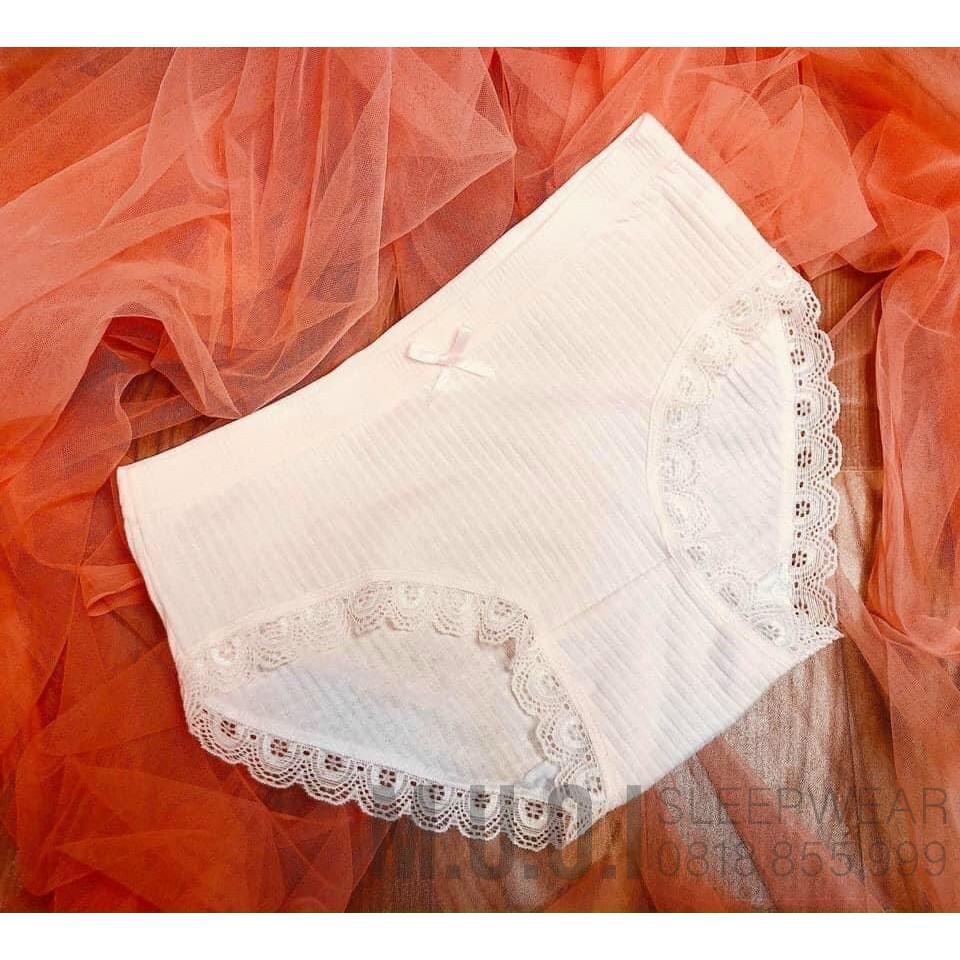 QL02 -Quần Lót Nữ Cotton viền ren gân tăm kháng khuẩn hoạ tiết viền ren sexy - Hàng có sẵn( video+ ảnh thật) | BigBuy360 - bigbuy360.vn