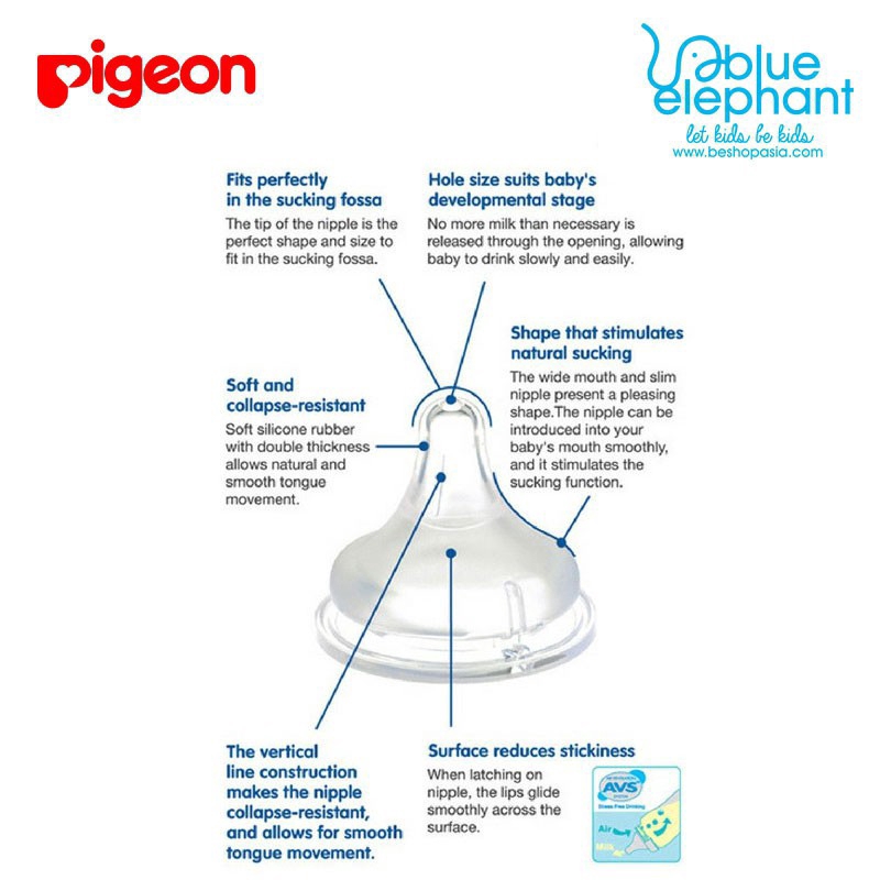 Bình sữa Pigeon miệng rộng dung tích 160ml/240ml
