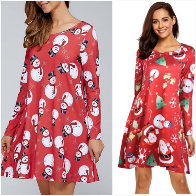 Đầm giáng sinh noel vnxk xuất dư chuẩn xịn có bigsize