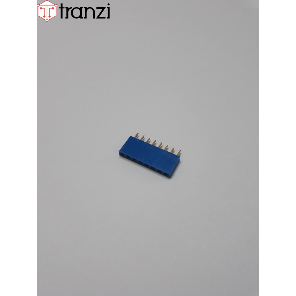 Giăm cắm 2.54mm đơn cái thẳng 8P 8.5mm xanh lam - túi 10 cái