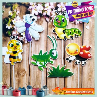 Set cắm ong bướm Trang trí bánh kem - Trang trí bánh sinh nhật