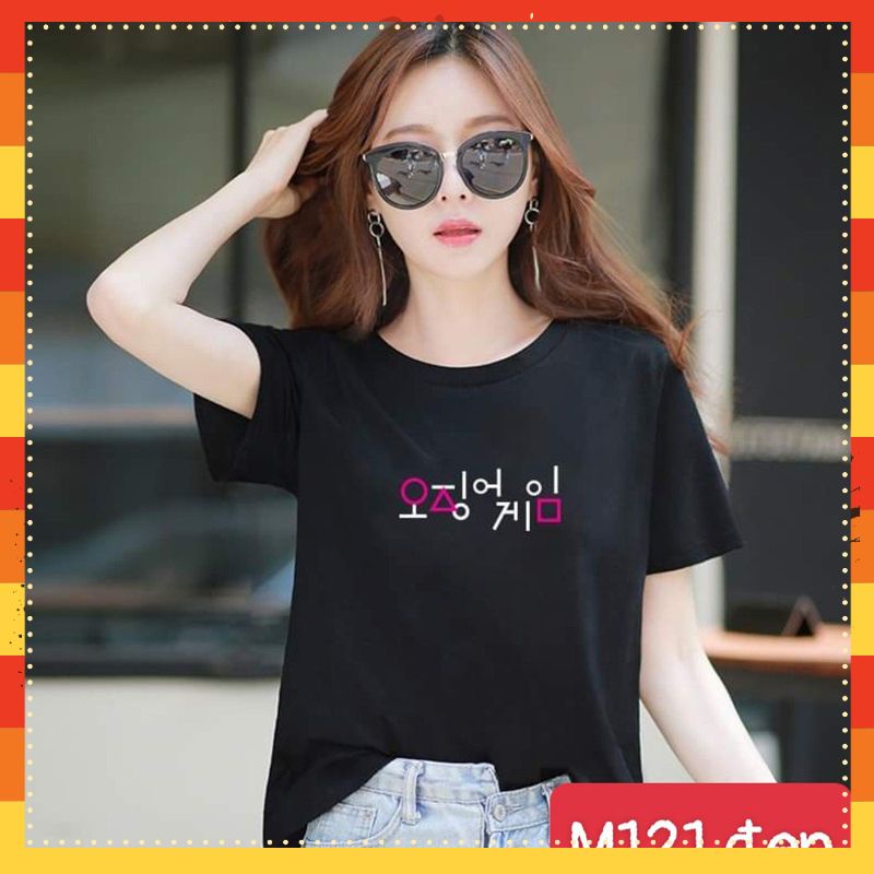 Áo Thun Nữ Tay Ngắn - Áo Phông Cổ Tròn In Chữ Hàn Quốc M121