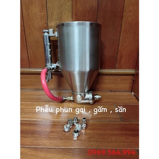 Phễu phun gai , gấm , sần , phun Sơn tạo cát hàng chất lượng .