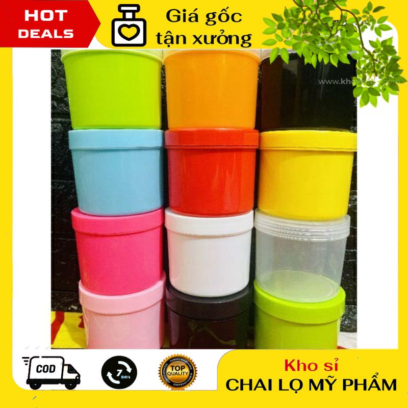 Hủ Đựng Kem ❣ GIÁ TẬN GỐC ❣ Hủ nhựa đựng kem body 500g chiết mỹ phẩm , phụ kiện du lịch