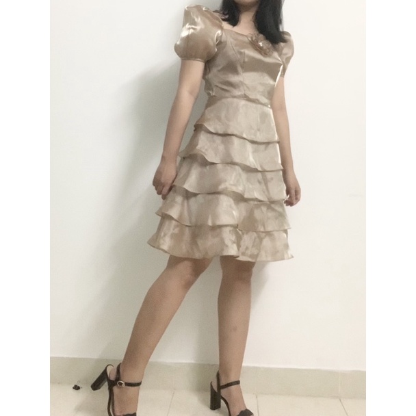 Đầm organza hiệu Nem Size 2 nguyên tag