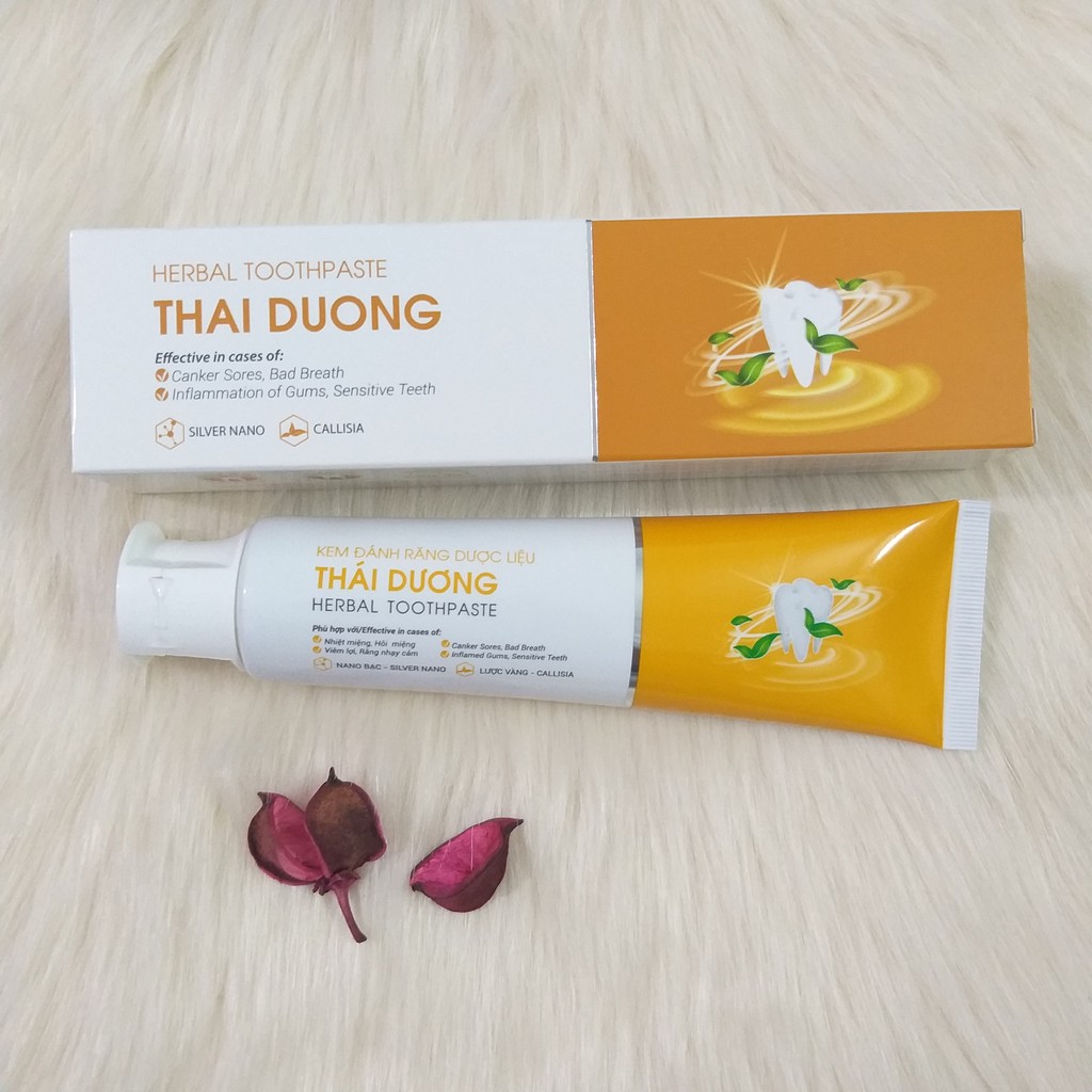 Kem đánh răng Thái Dương 100g &amp; 150g- Phù hợp với răng nhạy cảm, nhiệt miệng