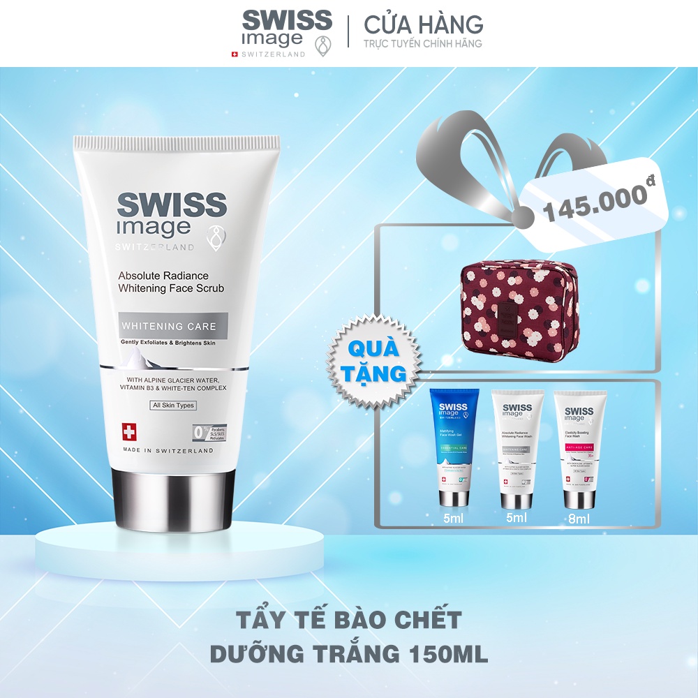 Tẩy Tế Bào Chết Dưỡng Trắng Swiss Image Absolute Radiance Whitening Face Scrub 150ml