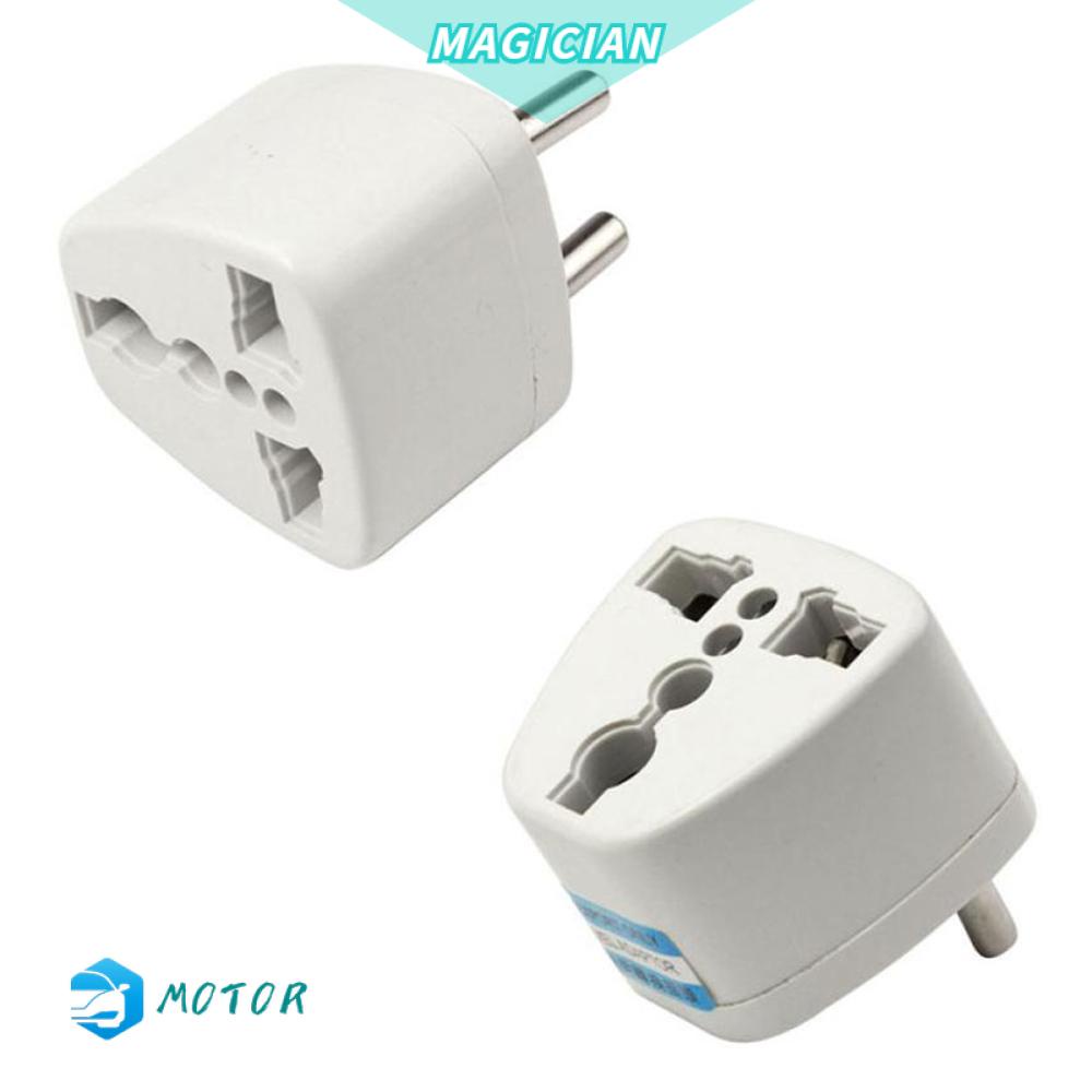 Phích Cắm Sạc Chuyển Đổi 3 Trong 1 Tiện Dụng Cho Du Lịch AU US UK Sang EU Universal 2 Pin