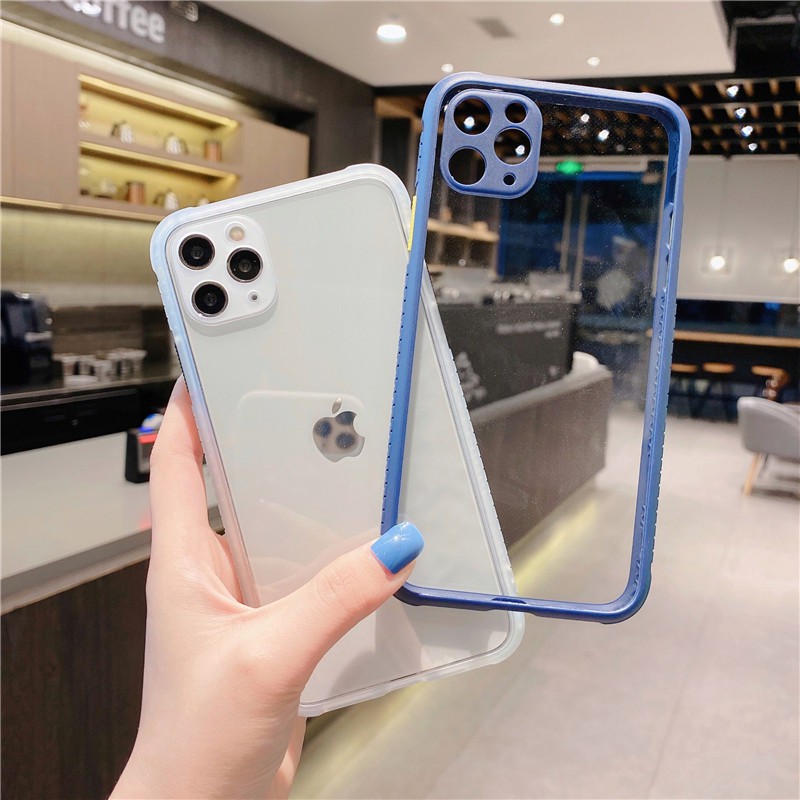 Ốp Lưng Trong Suốt Bảo Vệ Camera Cho Iphone 12 11 Pro Max Xs Max X XR 6 6s 7 8 Plus KF003