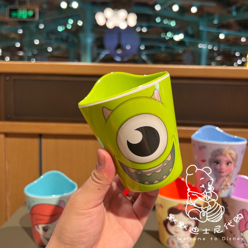 Ly nước hoạt hình Disney nhựa melamine mới 2022 hình Minnie Mickey Elsa Car Princess Sulley cho bé