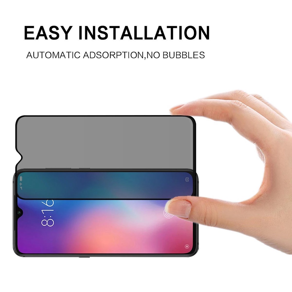 Kính cường lực chống nhìn trộm toàn màn hình dành cho Toàn Bộ Xiaomi POCO C65 C55 C40 F5 F4 F3 X5 X4 X3 NFC M5 M5s M4 M3 GT F2 Pro 4G 5G 2023