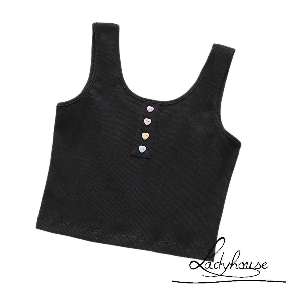 Áo croptop không tay dáng ôm thời trang cho nữ