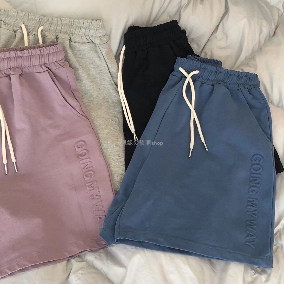 Quần Short Thể Thao Lưng Cao Ống Rộng 2022 Thời Trang Cho Nữ