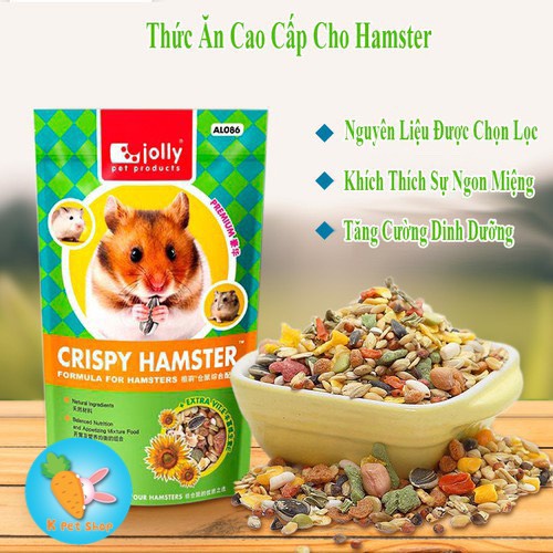 Thức ăn Crispy Hamster (Jolly)  FREESHIP  Thức ăn cao cấp hamster Jolly