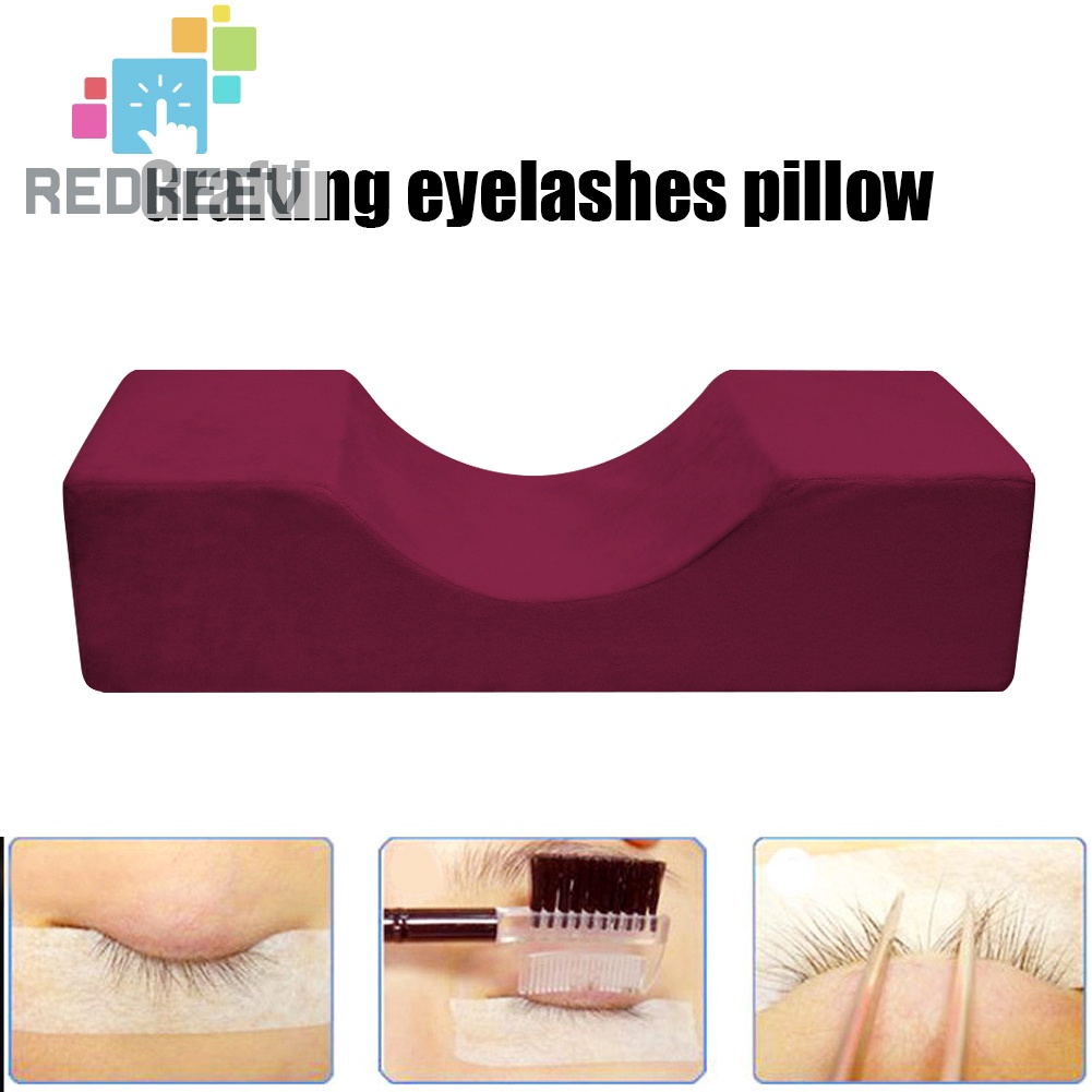 Gối kê cổ bằng mút hoạt tính hỗ trợ nối mi tiện dụng