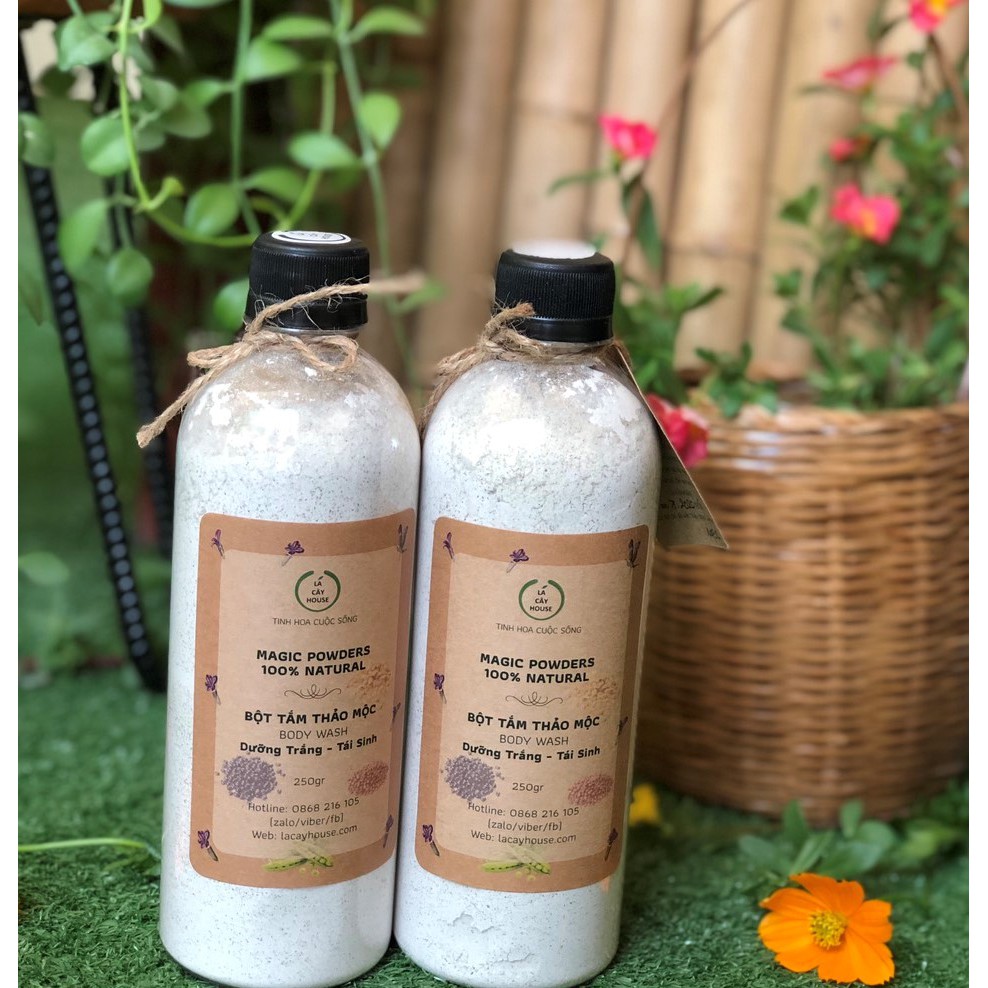 BỘT TẮM TRẮNG DƯỠNG THỂ HOA LAVENDER HANDMADE 500ml | BigBuy360 - bigbuy360.vn