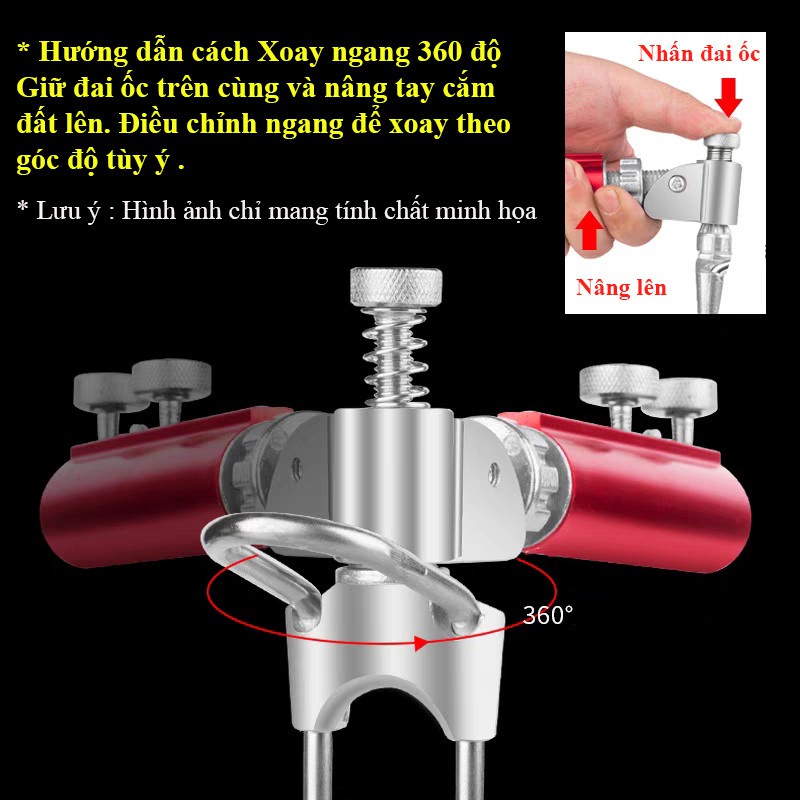 Chân Cắm Đất Gác Cần Câu Đài Chống Cần Câu Đài, dùng để cắm đất hoặc cắm ghế câu cá