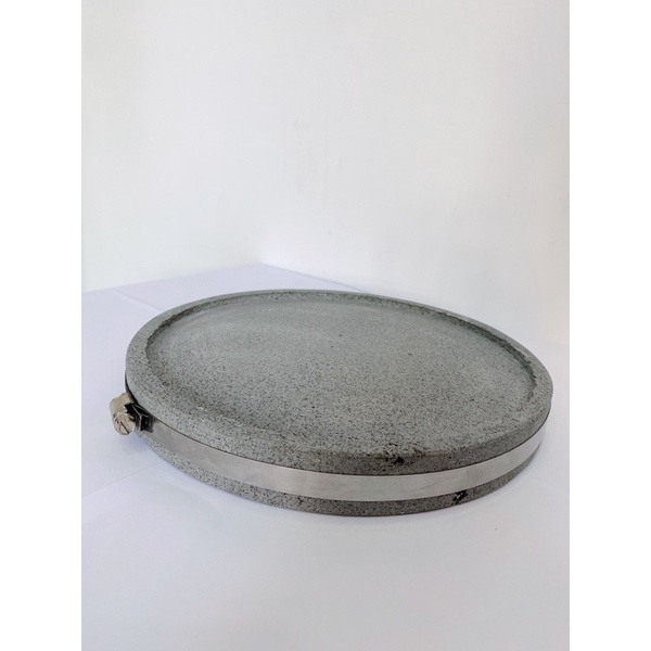 Đá nướng núi lửa tròn lõm đường kính 25cm dày 3cm