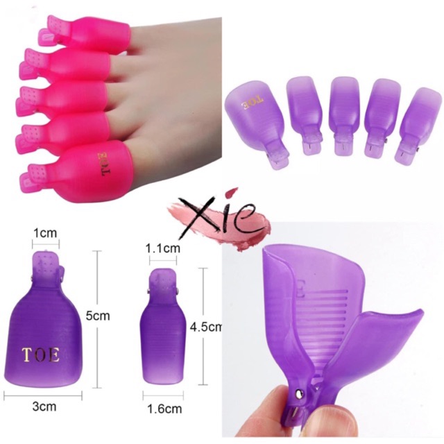 KẸP Ủ THÁO MÓNG CHÂN / TAY - XIE dụng cụ nail&amp;mi❤️