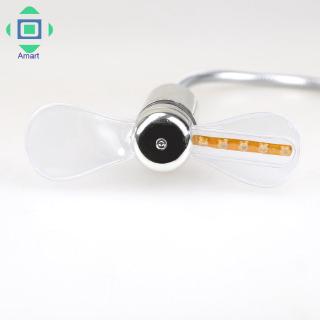 Quạt mini cổng USB có đèn Led phát sáng độc đáo